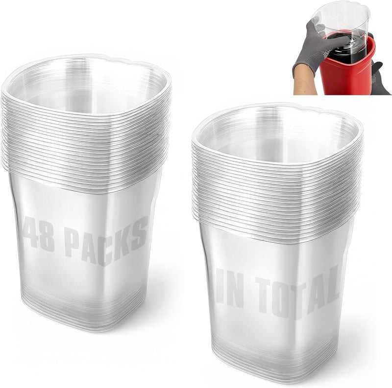 Hiumtree 48 Pcs Paint Pail Liners, Paint Bucket Liners for Paint Cups, Holds Up to a Quart of Paint or Stain, Use Solo or with a Bucket (Compatible with Model 2500-CT Style Paint Pails) - Image 1